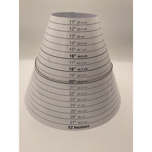 Silver Tone Cable Chain Necklace Lobster Clasp - Picture 4 of 4